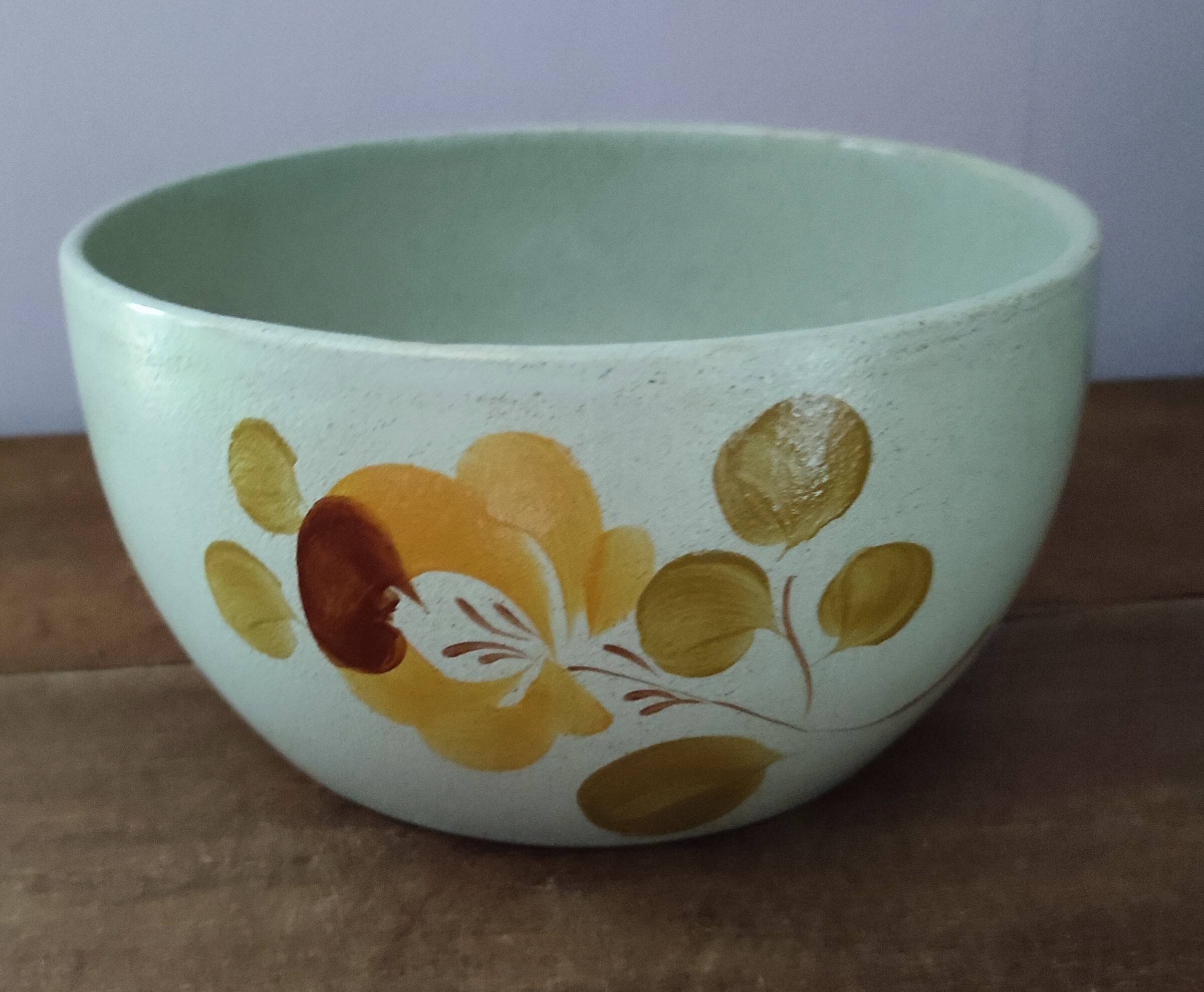 Saint Amand earthenware salad bowl