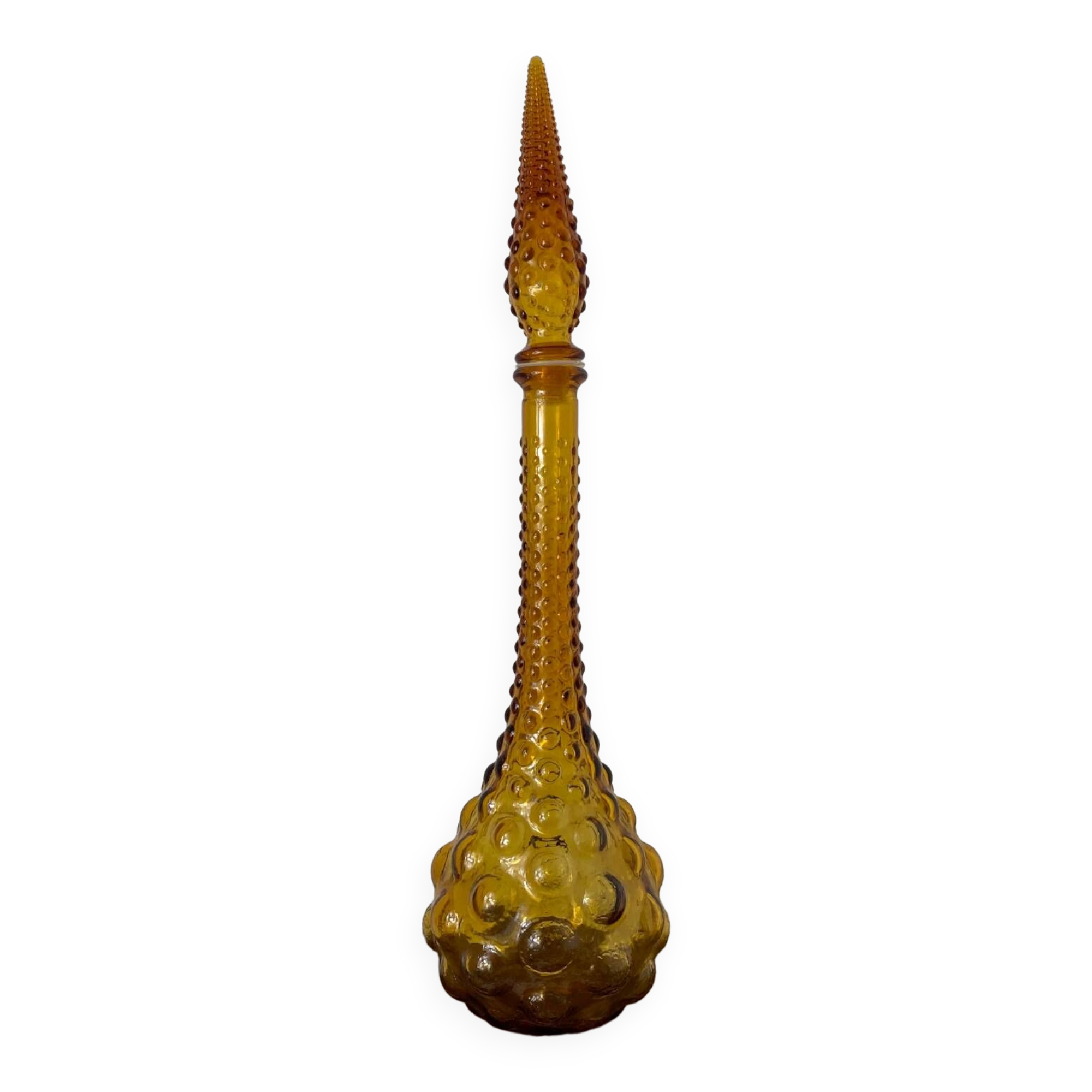 Polished glass carafe