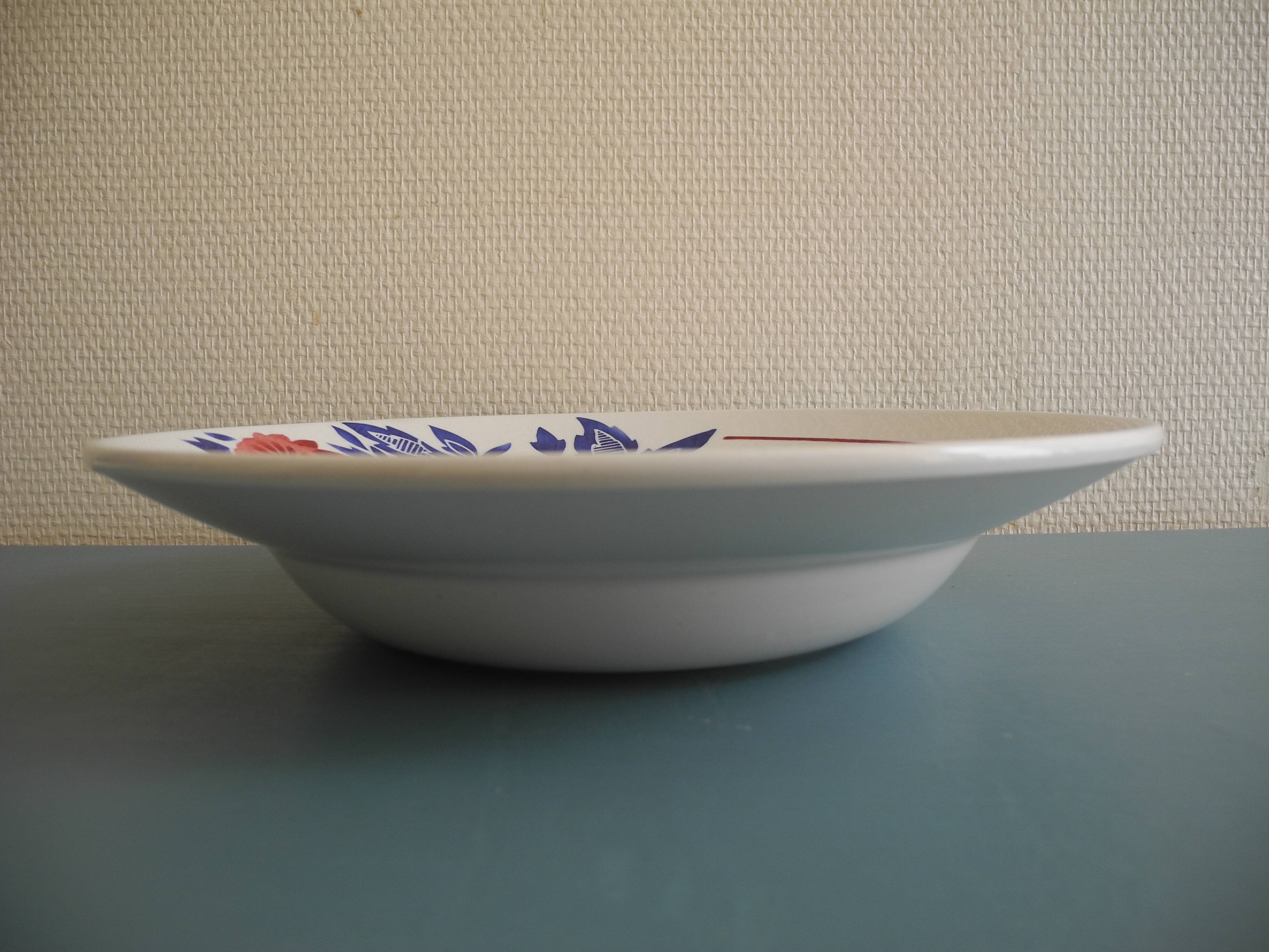 old Badonvillier earthenware dish from the early 20th century