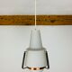 Opaline and brass suspension Scandinavian style 60s