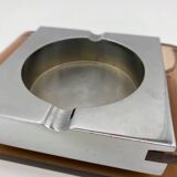 Large plexiglass and chrome ashtray by “Michel Dumas”, 1970s
