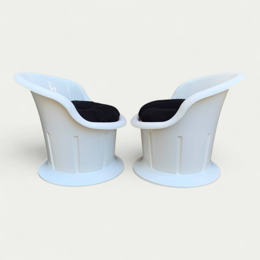 Pair of Popptorp armchairs designed by K. & M. Hagberg for Ikea 1990