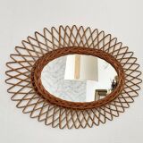 Wicker mirror