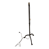 Brutalist cast iron tripod floor lamp