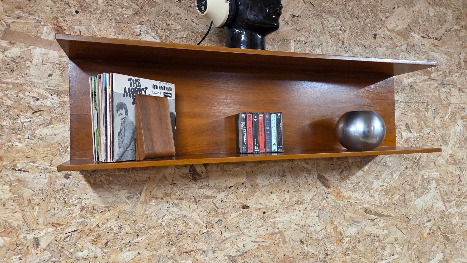 "Teak shelf Wilhelm Renz 1970"