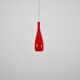 Lot de 2 suspensions en verre opale rouge « Bang » de Jacob Bang pour Fog & Morup