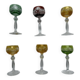 Cut crystal liqueur service – Lead crystal 24% (6 glasses)