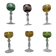 Cut crystal liqueur service – Lead crystal 24% (6 glasses)