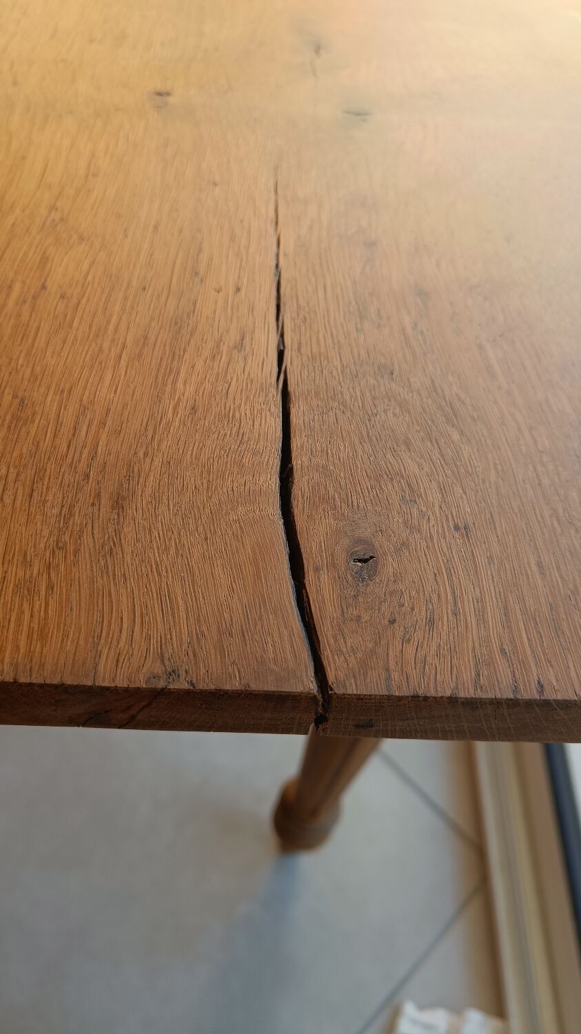 Table de ferme pieds tournés