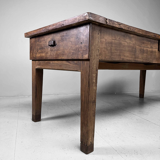 Ancient wooden monastery table, France