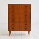 Commode en teck scandinave, années 1960