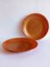 Set of 2 opaline brown dessert plates