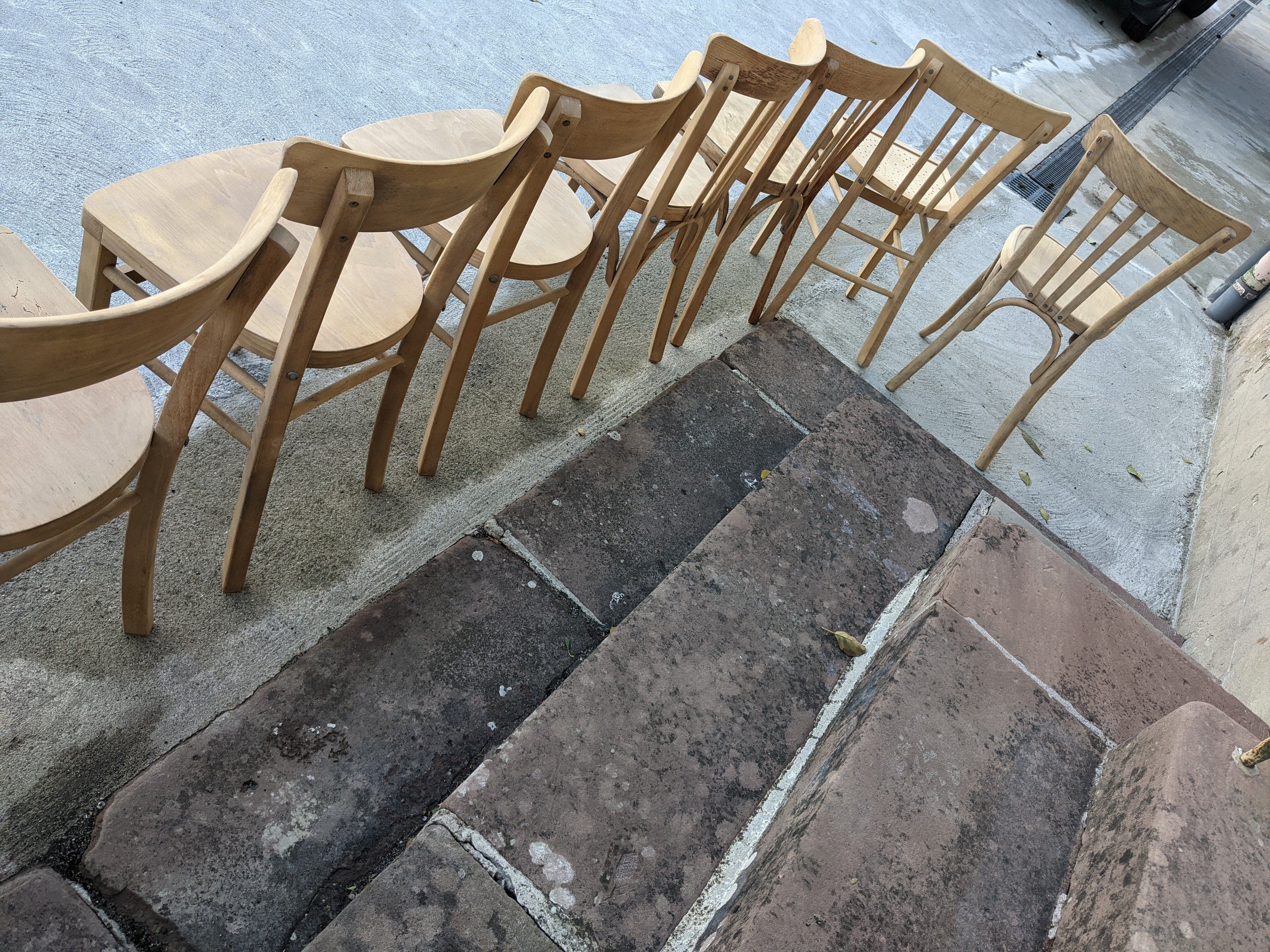 Set of bistro chairs