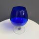 Empoli dark blue large glass shape vase 1960s