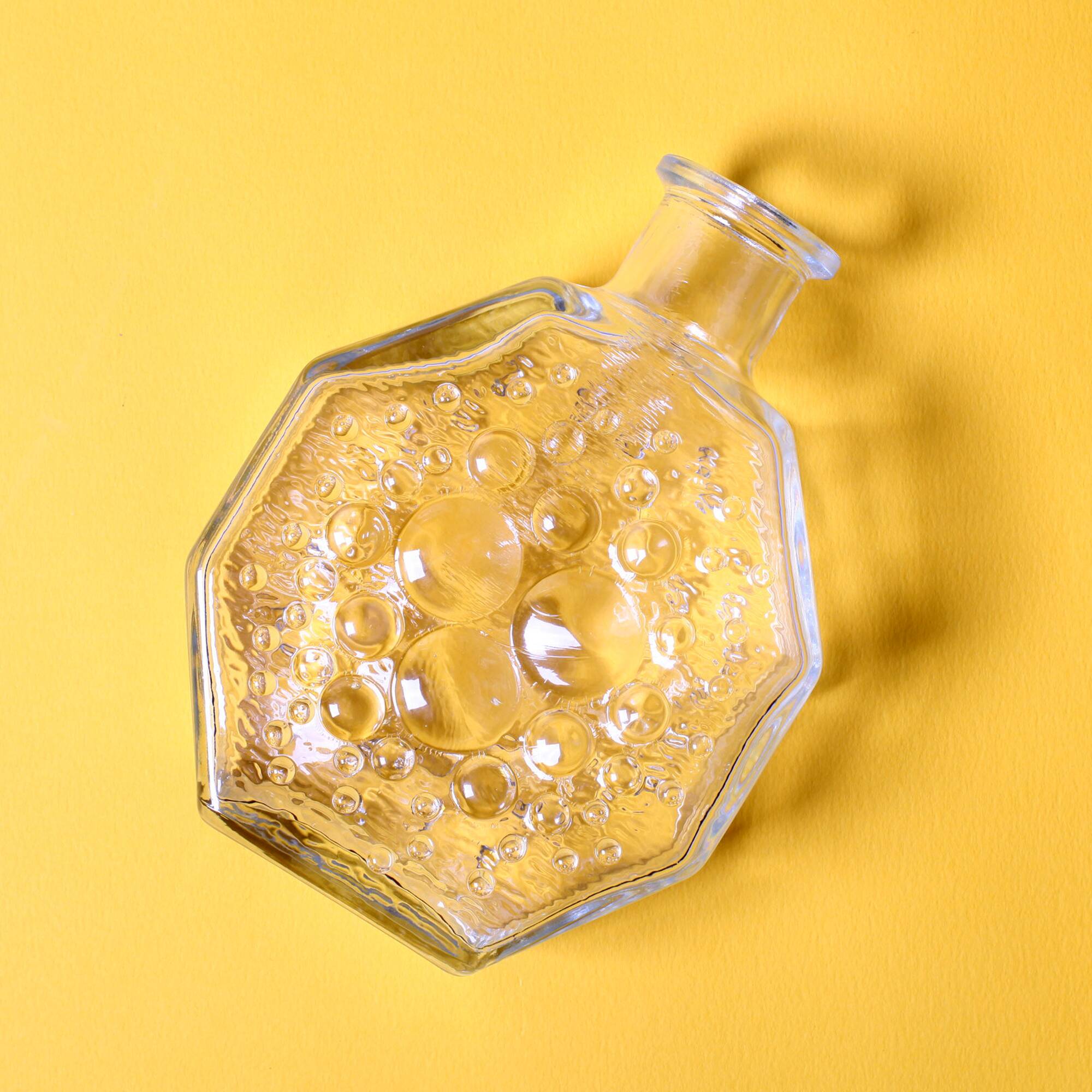 Mid-century Clear Stella Polaris Vase by Nanny Still for Riihimäki / 1967