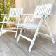 Pair of vintage wooden garden armchairs by r.gleizes