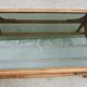 Bamboo coffee table and smoked glass