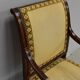 Walnut armchair, Louis XVI style, early nineteenth