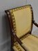 Walnut armchair, Louis XVI style, early nineteenth