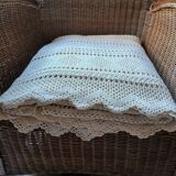 Antique crochet bedspread