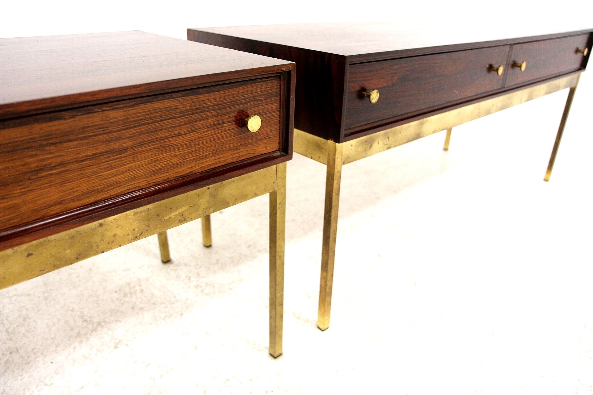 Set of 2 rosewood consoles, Poul Nørreklit, Denmark, 1970