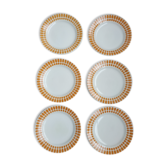 6 dessert plates Sarguemines