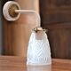 White and gold art deco wall lamp