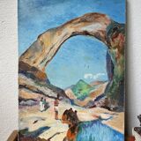 Oil on panel Etretat