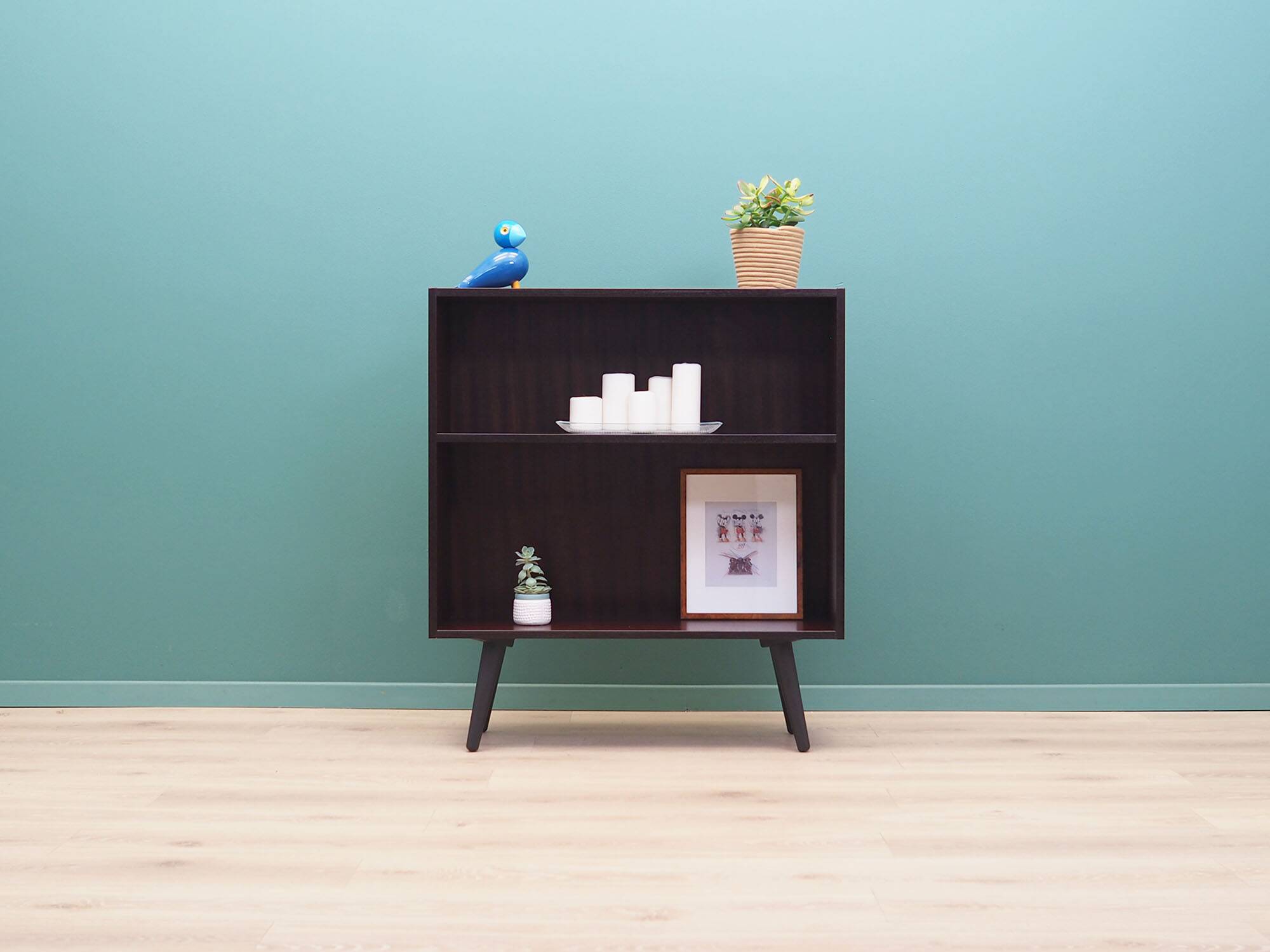 Mahogany bookcase, Danish design, 1960s, manufacturer: Hammel Møbelfabrik