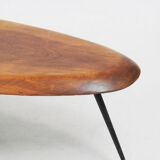 Table basse française "planche de surf", vers 1950