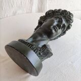 Bronze patinated plaster sculpture - David