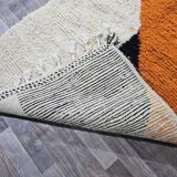 Traditional pure wool Berber rug size 140 x 260 cm