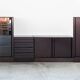 IBISCO display cabinet - set of 4 modular modules, 1970s