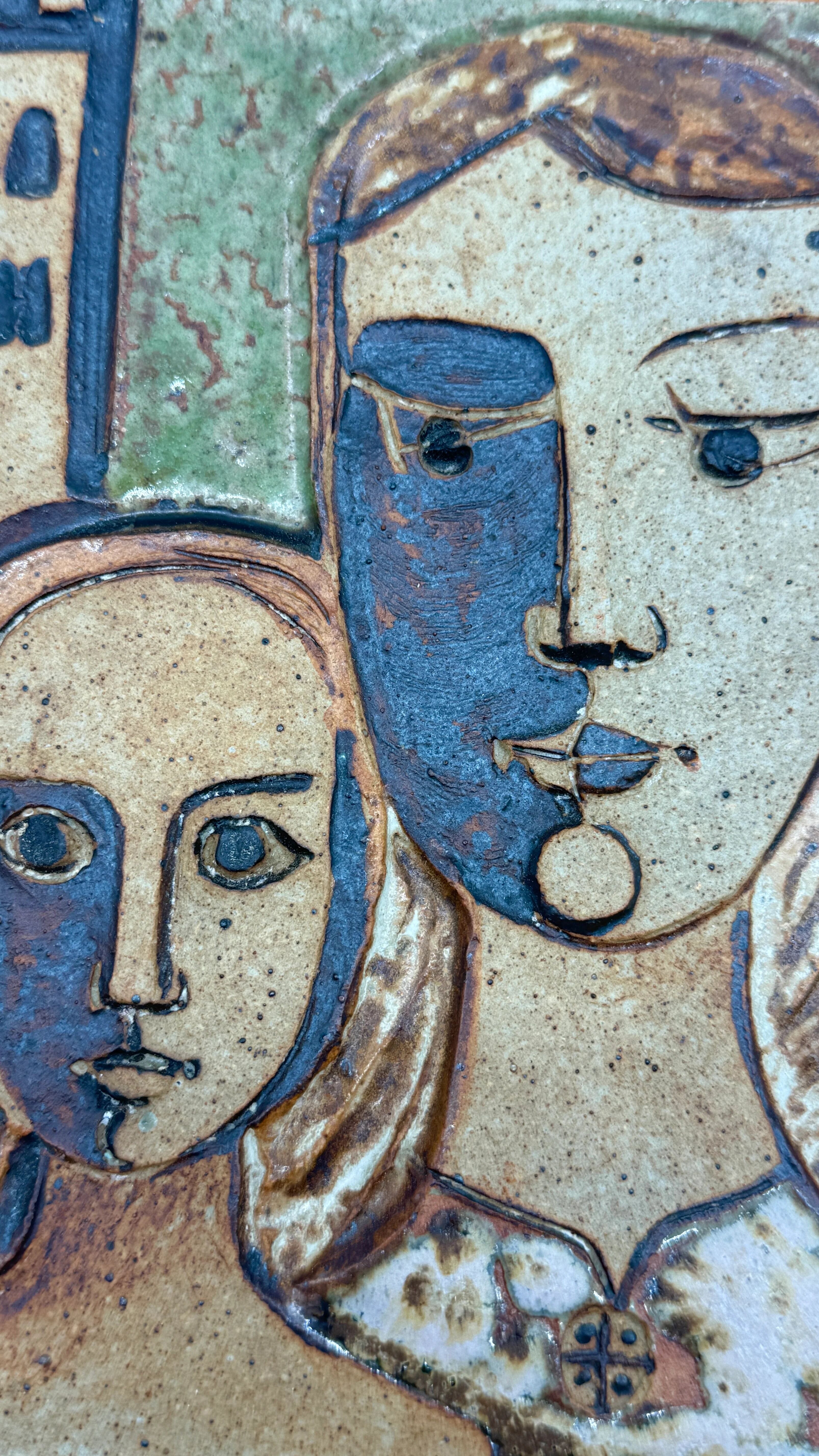 Wall ceramic by Father Paoli – Saint-Michel-de-Cuxa, 1973