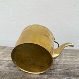 Teapot in gilded brass and wood