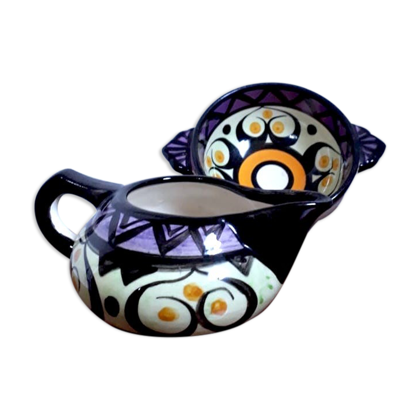 Earthenware lunch set Saint Jean de Bretagne