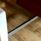 Bureau vintage teck et inox deux caissons