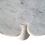Coffee table in Italian whithe  Carrara marble