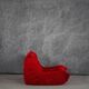 Red Alcantara Togo 2-seater sofa and corner by Michel Ducaroy for Ligne Roset, 2000s