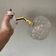 Vintage moulded glass globe wall light