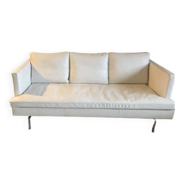 Canapé en cuir blanc modèle Stricto Sensu de Didier Gomez pour Ligne Roset