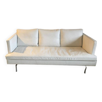 Canapé en cuir blanc modèle Stricto Sensu de Didier Gomez pour Ligne Roset