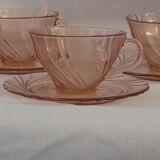 Cups and saucers vereco model beau rivage