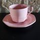 Tea service for 7 people powder pink + sugar bowl