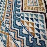 Handmade margoum rug in natural wool