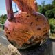 Glass paste vase with gold inclusion Daum 1930