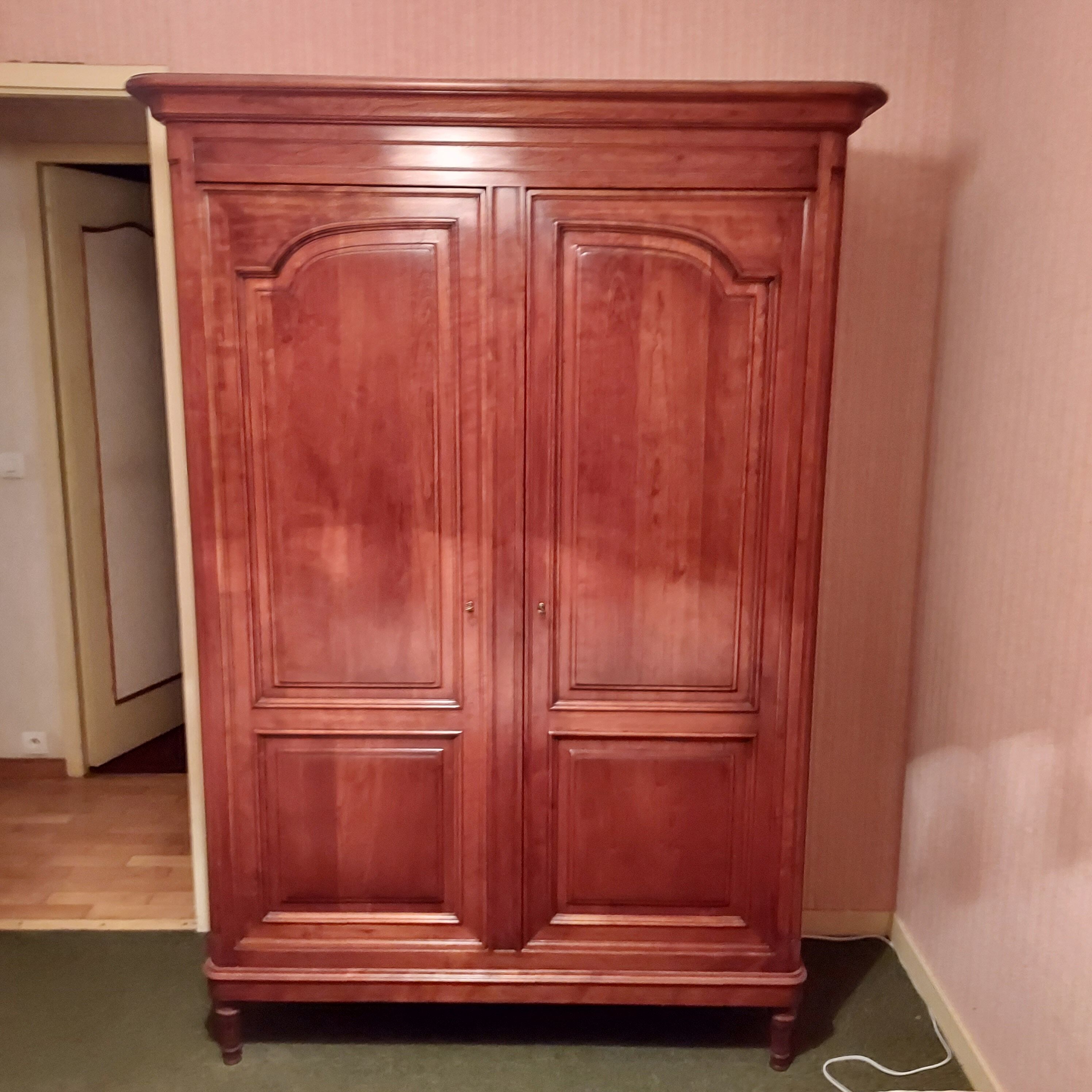 Large solid cherry cabinet Tricoire