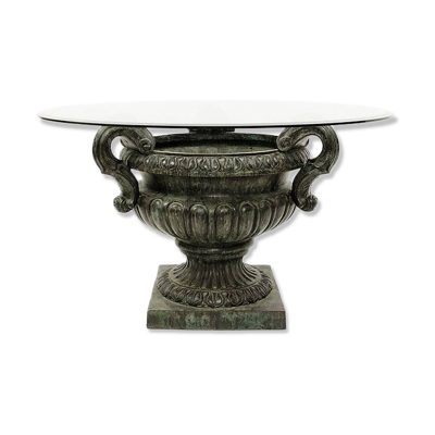 Console/table Medici en terre cuite. Italie - années 1970