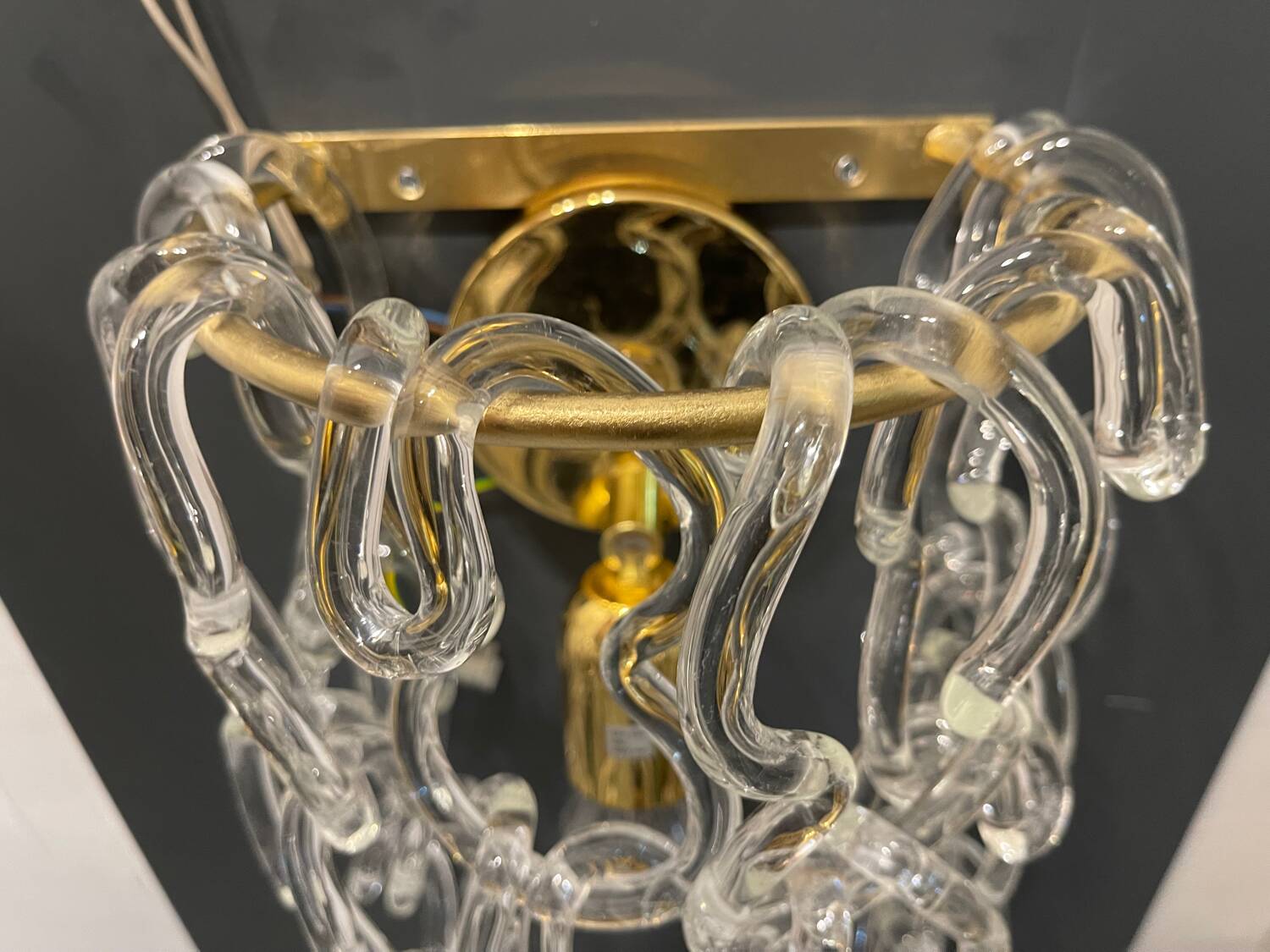 Large Murano Glass Sconces Set of 2 1980’s