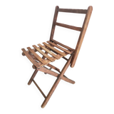 Small folding wooden chair